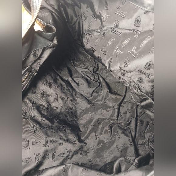 Gucci black patent leather Hysteria tote handbag. - Picture 9 of 10